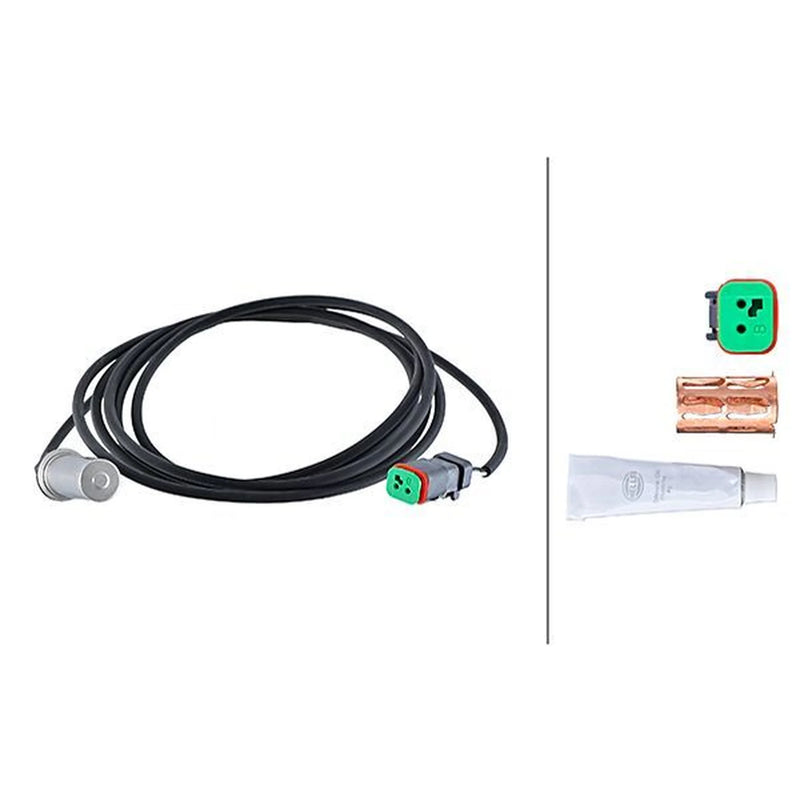 Hella ABS Wheel Speed Sensor Rear fits Renault Trucks Kerax 1997-2006