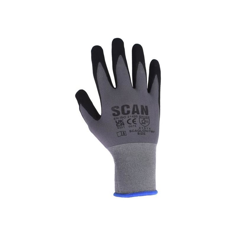 Scan Breathable Microfoam Nitrile Gloves - M (Size 8) Scan - Dynamic Drive