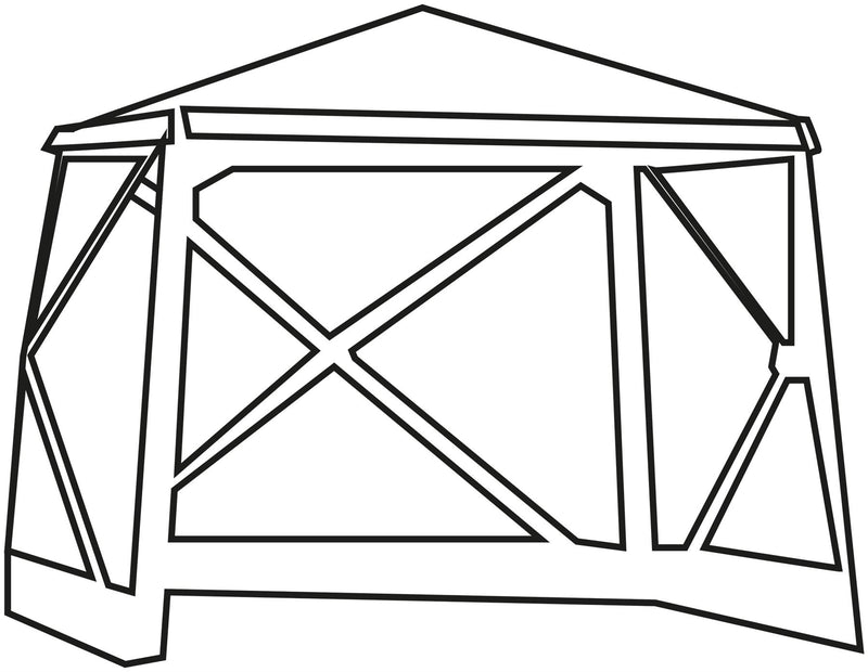 Quest Screen House 4 Pro pop up Gazebo (Grey) Quest Leisure - Dynamic Drive