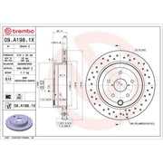 Brembo Xtra Front / & Rear / Brake Discs & Pads fits Subaru Impreza 2009-2014