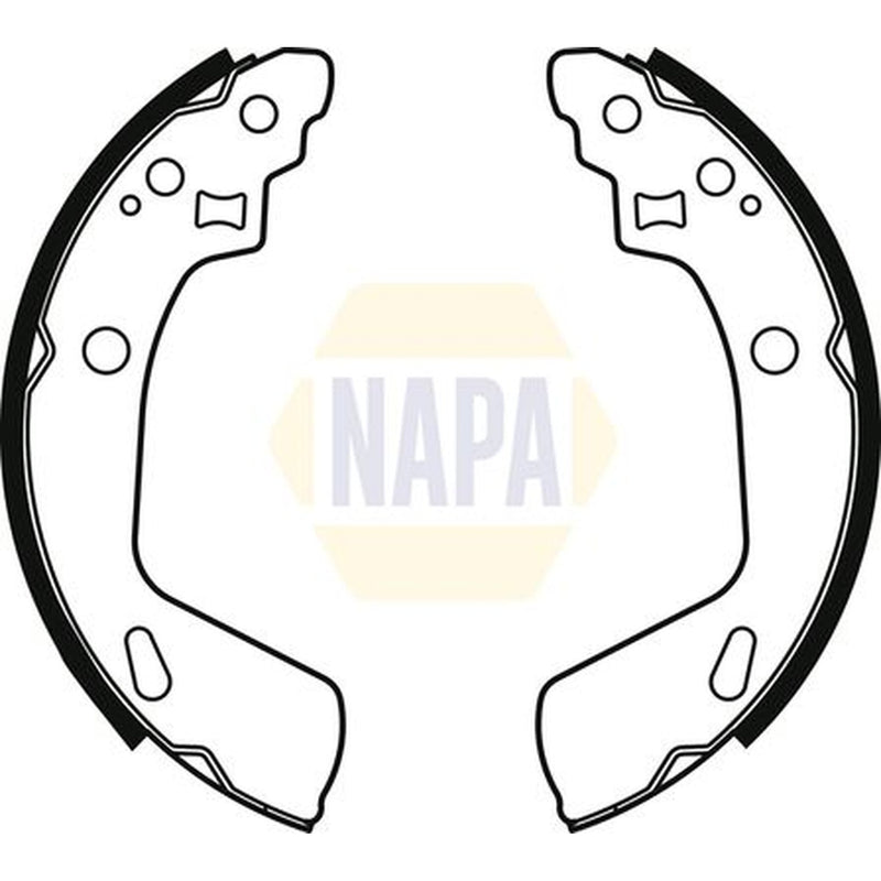 NAPA Brake Shoe Set Axle Kit fits Suzuki Swift III 2010-2017 1.2 1.3
