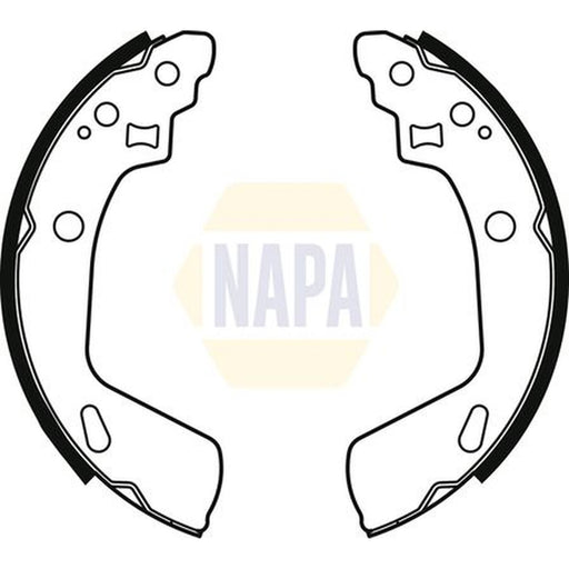 NAPA Brake Shoe Set Axle Kit fits Suzuki Swift III 2010-2017 1.2 1.3