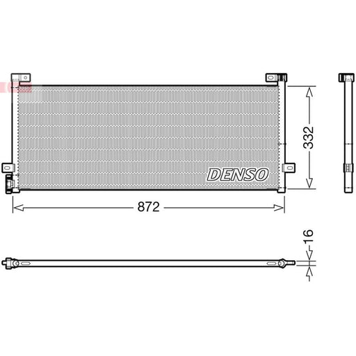 Denso Air Conditioning Condenser fits Volvo Fh II 2012 on