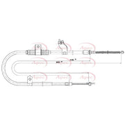Apec Handbrake Cable Right Rear fits Citroën C-Crosser 2007-2012 2.2 2.4
