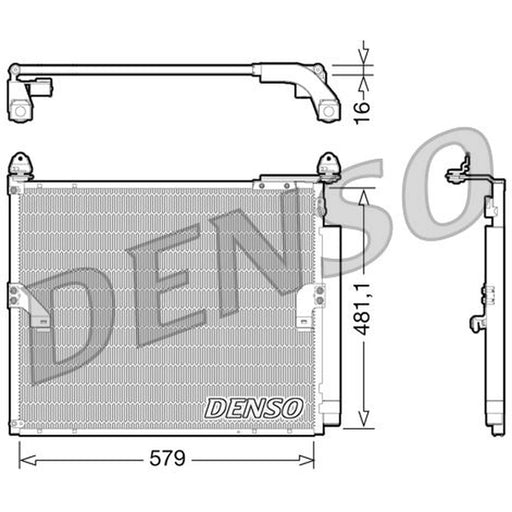 Denso Air Conditioning Condenser fits Toyota Land Cruiser Prado 2009 on 4.0