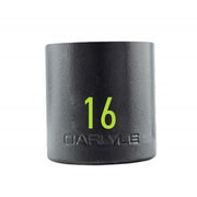 Carlyle Tools 1/2In Drive 16mm 6 Pt Stubby Impact Socket - image 1