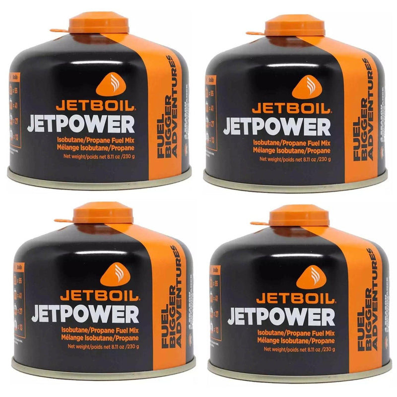 4x Jetboil JetPower Butane Gas Fuel 230g Canister Jetboil - NN4 Online