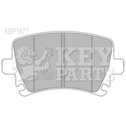 Key Parts Front & Rear Pads fits VW Passat Cc B6 2008-2011 3.6