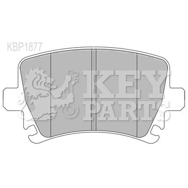 Key Parts Front & Rear Pads fits VW Passat Cc B6 2008-2011 3.6