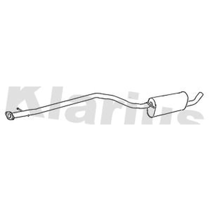 Klarius Box With Centre Pipe Centre fits Ford Transit Connect 2006-2013 1.8