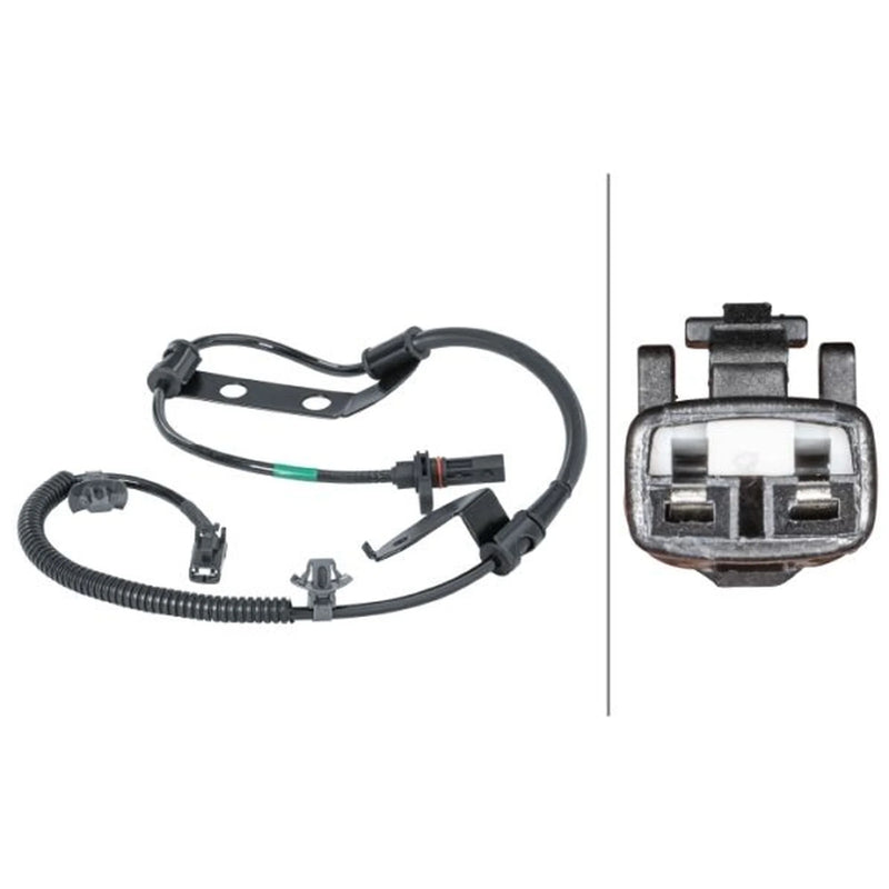 Hella ABS Wheel Speed Sensor Rear Left fits Kia Cee'D 2006-2012 1.4 1.6 2.0
