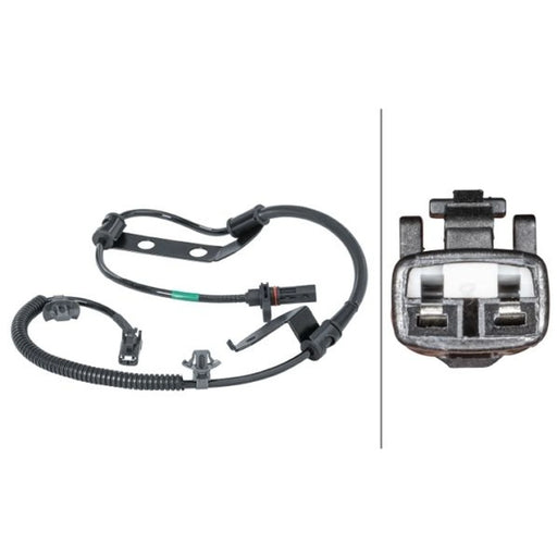 Hella ABS Wheel Speed Sensor Rear Left fits Kia Cee'D 2006-2012 1.4 1.6 2.0