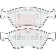 Apec Black Front Brake Pad Set fits Mercedes-Benz E-Class 2006-2008 211.090