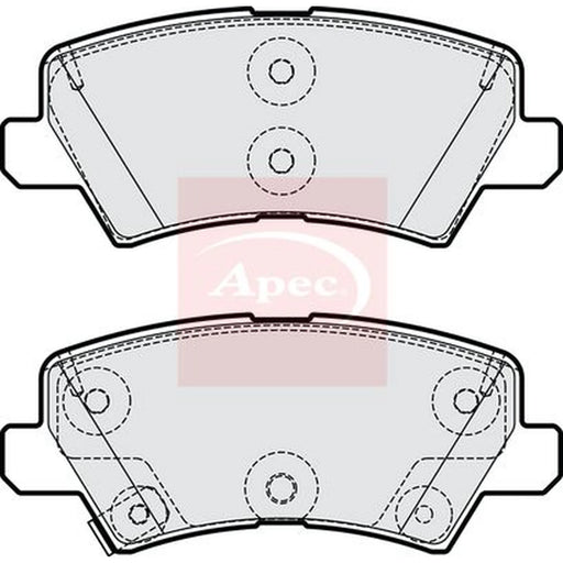 Apec Rear Brake Pad Set PAD2213