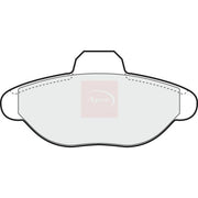 Apec Front Brake Pad Set fits Fiat Cinquecento 1991-1999 0.7 0.9 1.1