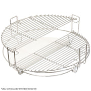 Dellonda Halfmoon Ceramic Heat Deflector Plates for Kamado BBQs 15"(38cm) 2pc Dellonda - Dynamic Drive