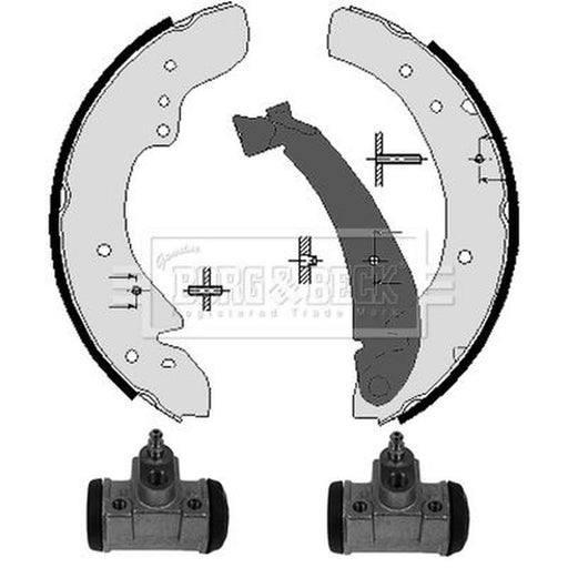 Borg & Beck Brake Shoe Set Axle Kit BBS1126K