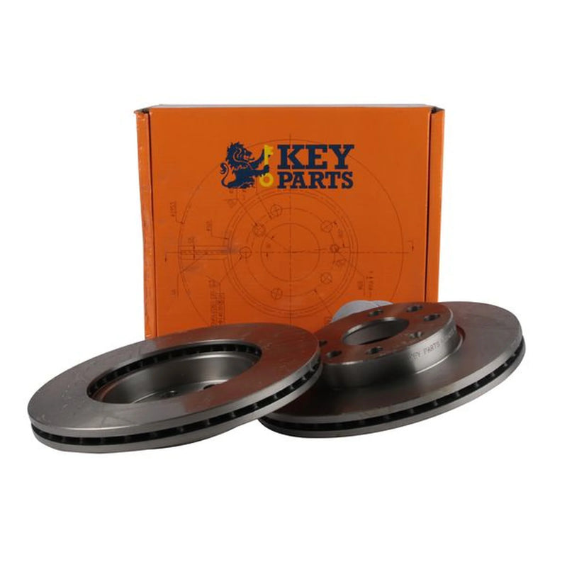 Key Parts 2 x Vented Front Brake Discs KBD4252-x2