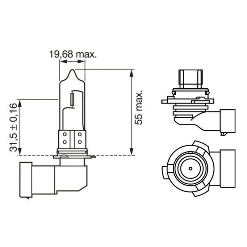 Bosch Car Light Bulb HB4 12V 51W