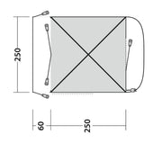 Outwell Pine Hills Awning Grey Outwell - Dynamic Drive