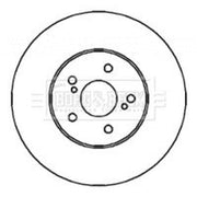 Borg & Beck Front & Rear Brake Discs & Pads fits Toyota Estima II 2000-2006 2.4