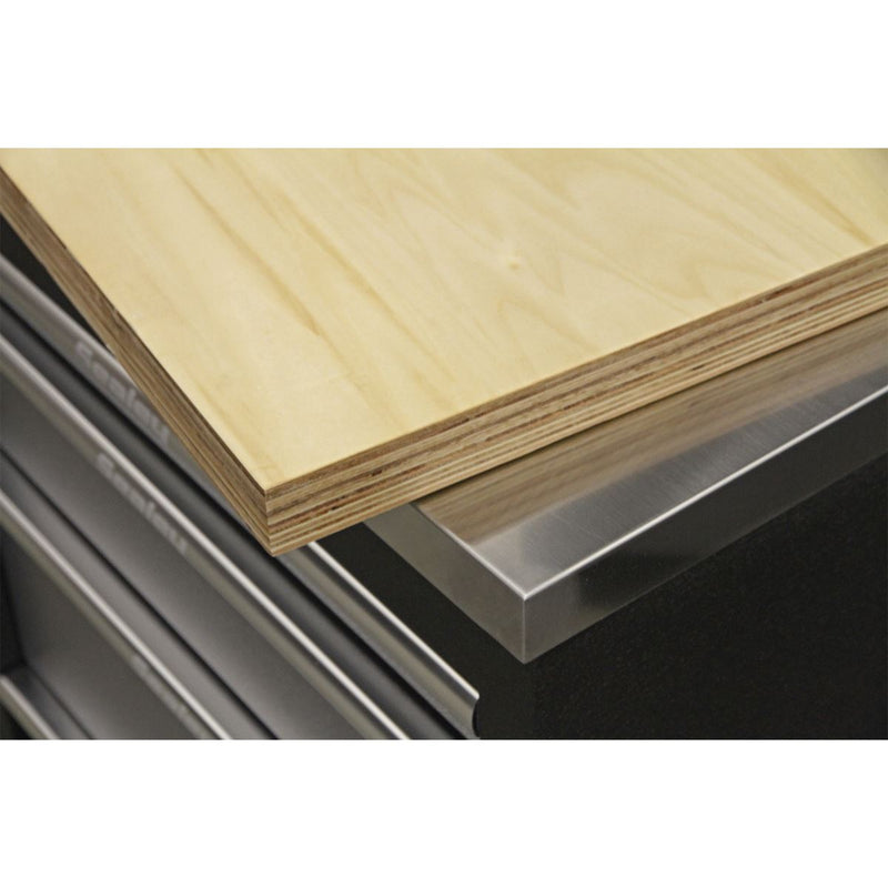 Sealey Stainless Steel Corner Worktop 930mm APMS19 Sealey - Dynamic Drive