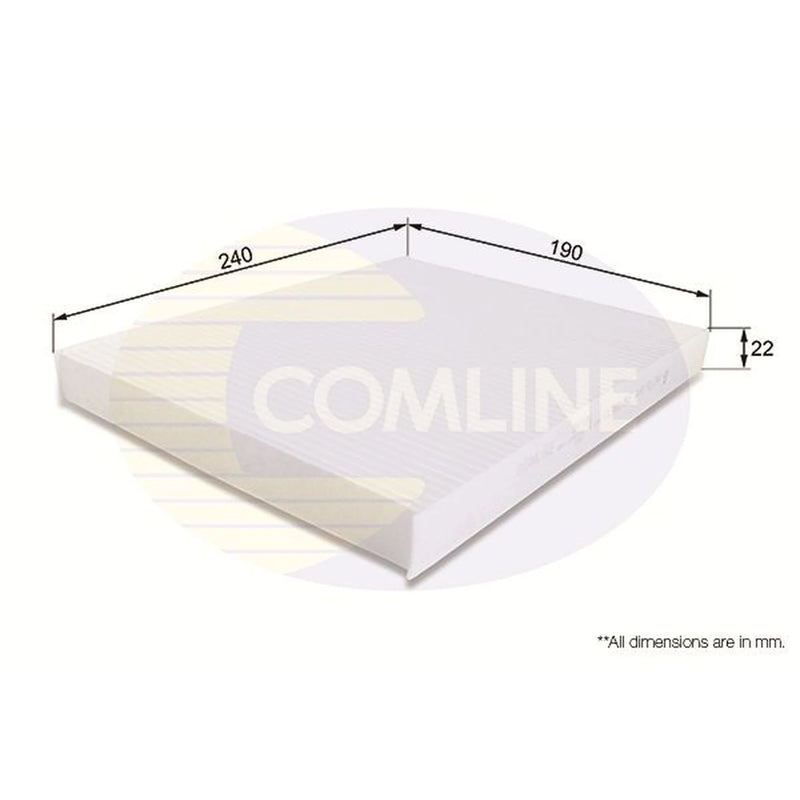 Comline Cabin Air Filter (Pollen Filter) fits Ford B-Max 2012-2017