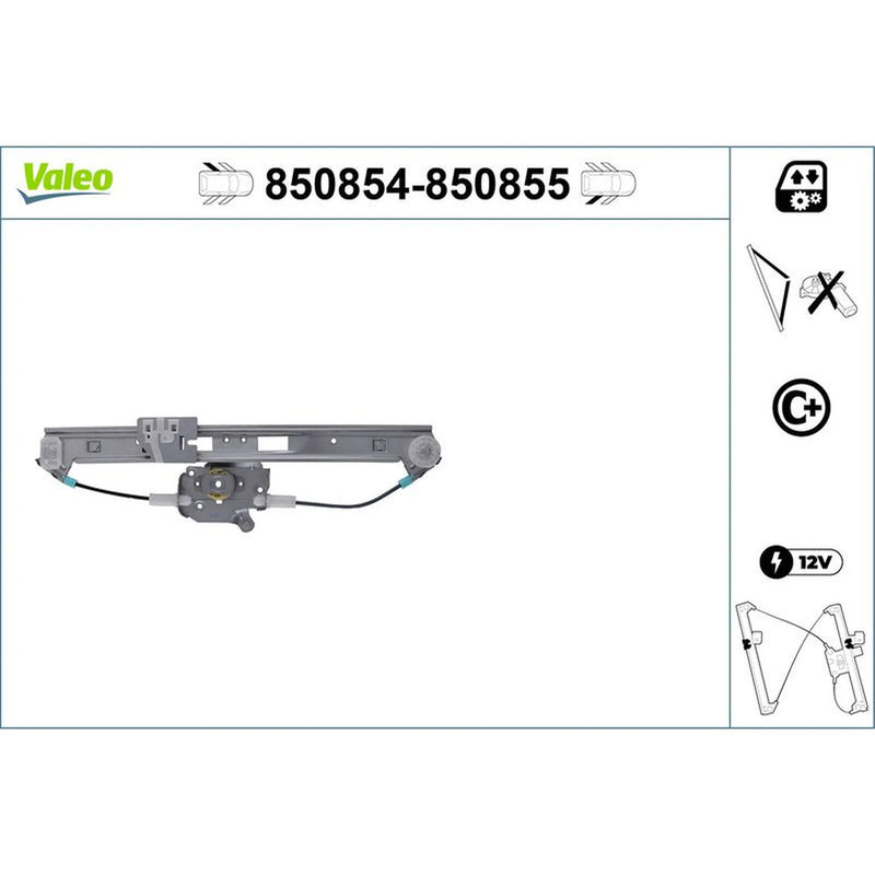Valeo Electric Window Regulator Lifter Left Rear 850854
