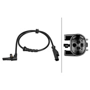 Hella ABS Wheel Speed Sensor Rear fits Abarth Grande Punto 2007-2010 1.4