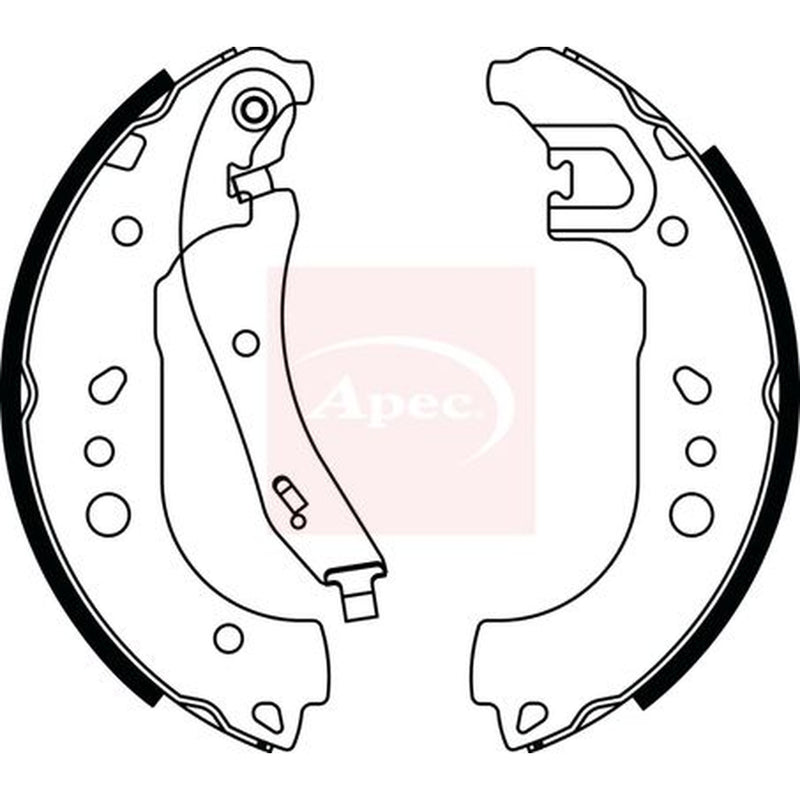 Apec Brake Shoe Set Axle Kit fits Audi A1 2018 on