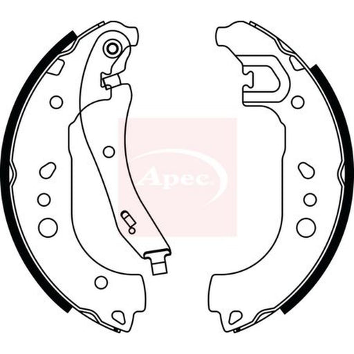 Apec Brake Shoe Set Axle Kit fits Audi A1 2018 on