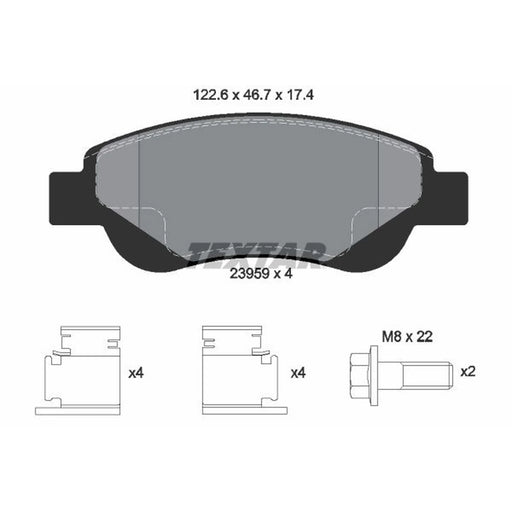 Textar Front Brake Pad Set 2395901