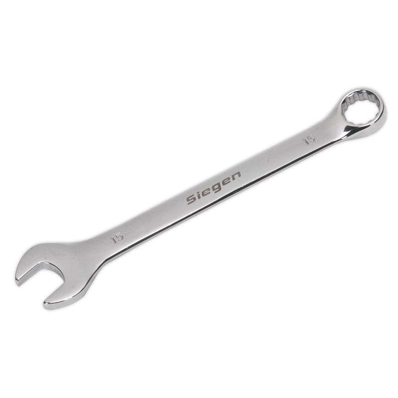 Sealey Combination Spanner 15mm S01015 Siegen by Sealey - Dynamic Drive