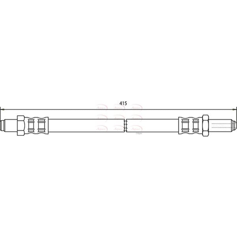 Apec Brake Hydraulic Hose Line Front fits Daimler Daimler Xj 1994-2003 4.0