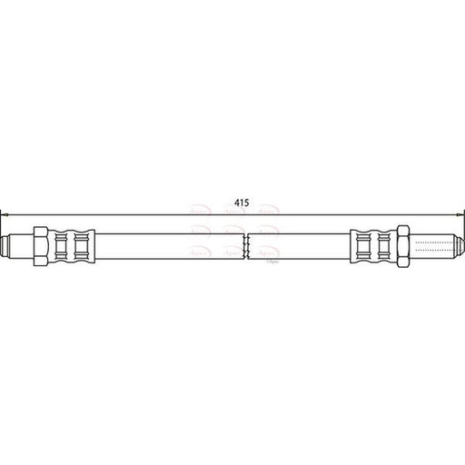 Apec Brake Hydraulic Hose Line Front fits Daimler Daimler Xj 1994-2003 4.0