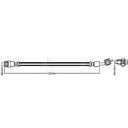 Borg & Beck Brake Hydraulic Hose Line outer BBH8300