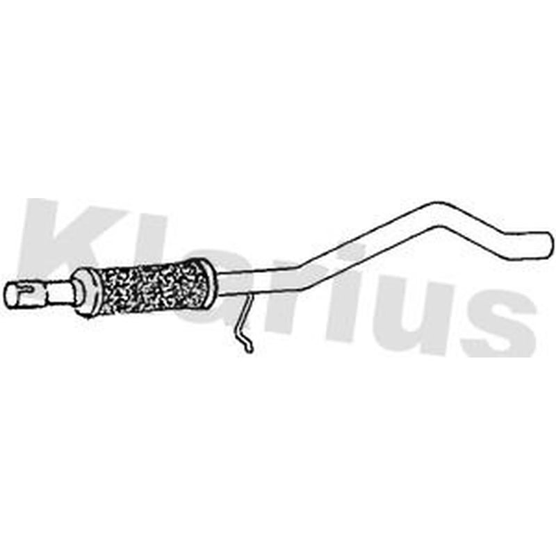 Klarius Exhaust Pipe OD fits Fiat Seicento / 600 1998-2010 1.1