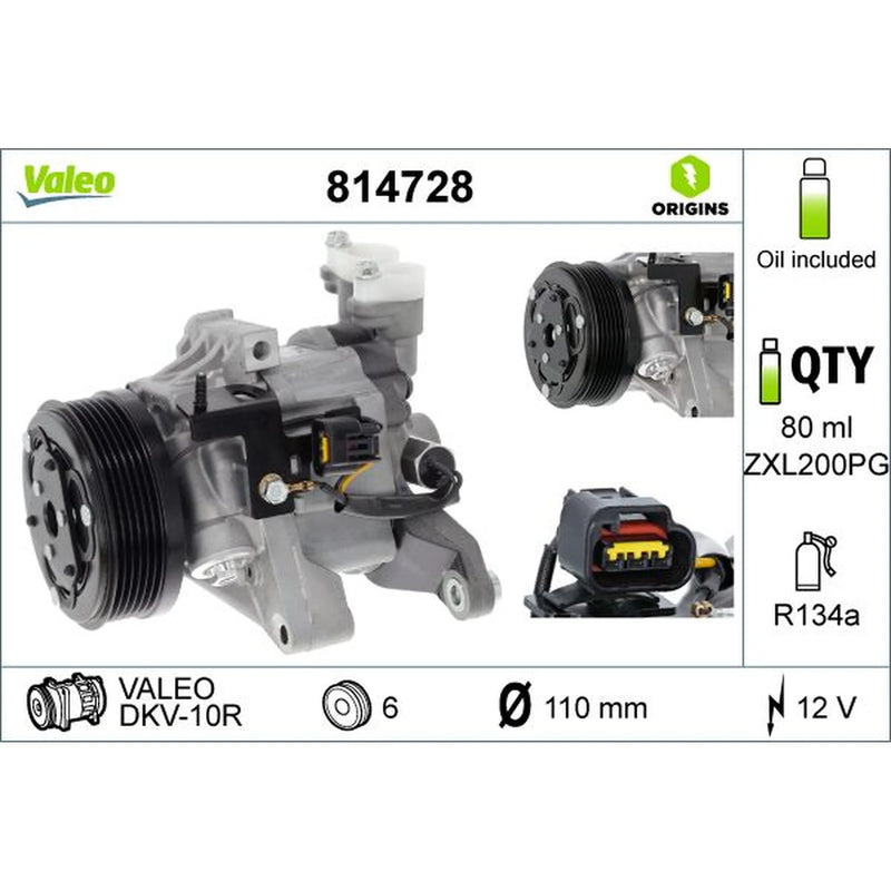 Valeo Air Conditioning Compressor 814728