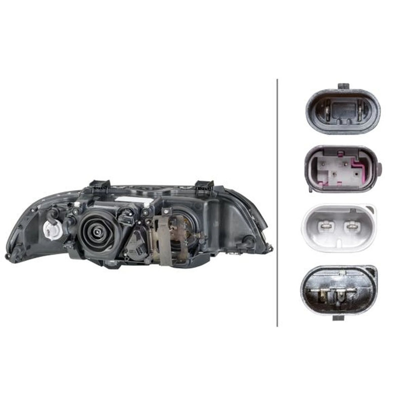 Hella Headlight Headlamp PY21W Left fits BMW 5 1995-2004