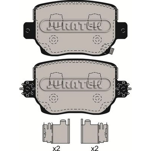 Juratek Rear Brake Pad Set fits Tesla Model 3 2018-2020