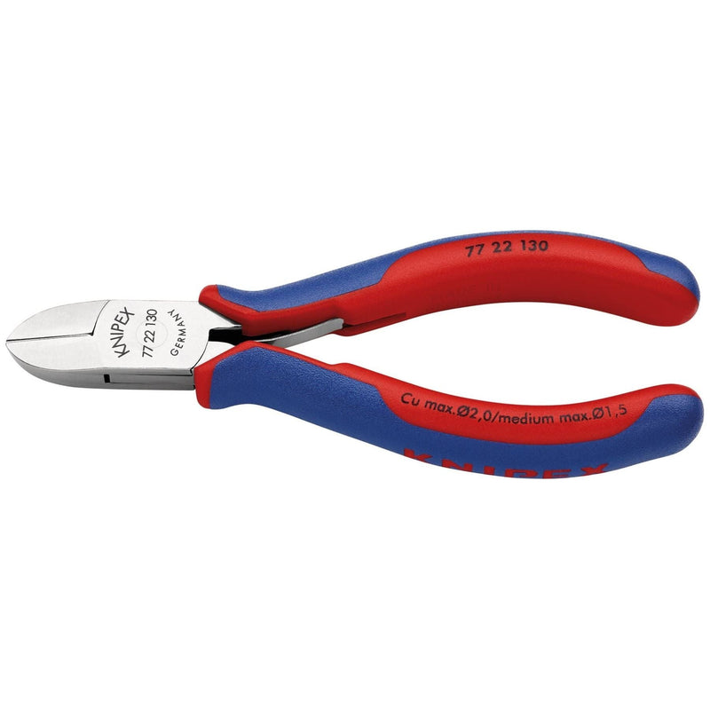 Draper Knipex 77 22 130 Flush Electronics Diagonal Cutters, 130mm 27725 Draper - Dynamic Drive