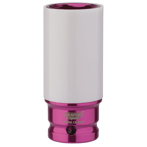 Draper HI-TORQ Wheel Nut Socket for Alloy Wheels, 1/2" Sq. Dr. (24mm) Draper - Dynamic Drive