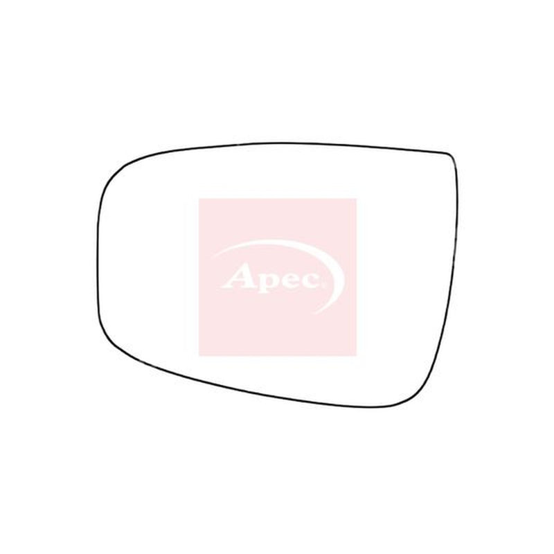 Apec Exterior Wing Mirror Glass Left fits Hyundai IX20 2010-2019 1.4 1.6