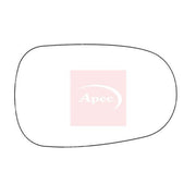 Apec Exterior Wing Mirror Glass Right fits Dacia Logan 2004-2012 1.2 1.4 1.5 1.6