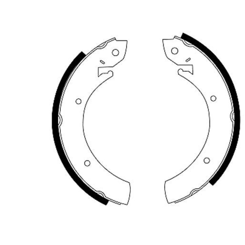 Mintex Brake Shoe Set Axle Kit fits Daewoo Rexton 2002 on 2.9 3.2