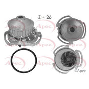 Apec Engine Cooling Water Pump fits Audi 50 1974-1978 1.1 1.3