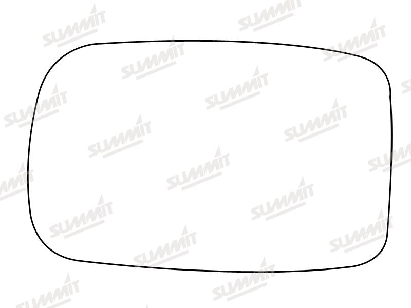 Summit Stick-On Standard Mirror Glass fits Skoda Felicia RHS Summit - Bars 4 Cars