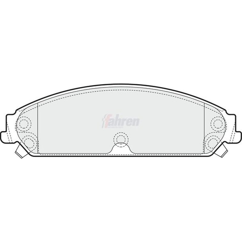 Fahren Front Brake Pad Set FBP3617