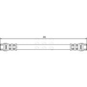 Apec Brake Hydraulic Hose Line Rear fits Audi A4 B5 1994-2001