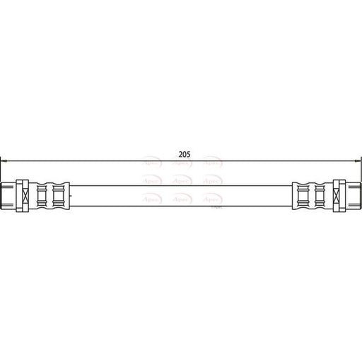Apec Brake Hydraulic Hose Line inner HOS3159